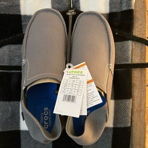 Gray Crocs Santa Cruz Slip-On Shoes